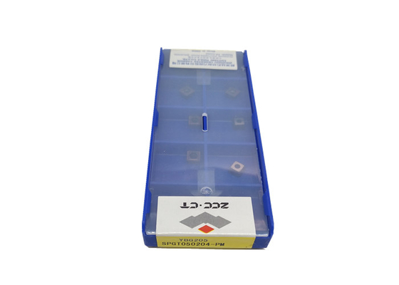 Hartmetalleinsätze YBG205 ZCCCT, PVD beschichteten Einsätze SPGT050204-PM für Metallbohrung