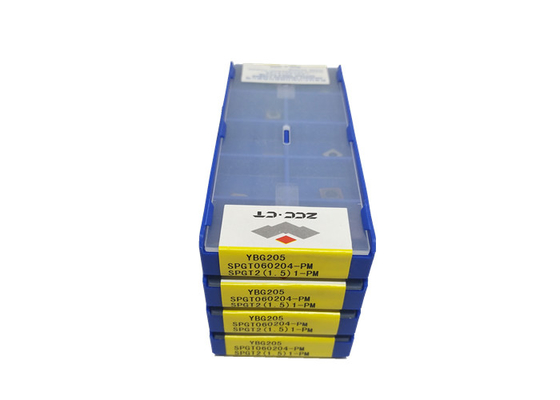 SPGT060204-PM YBG205 ZCCCT Karbid-Werkzeug fügt PVD ein, das ISO 9001 beschichtet