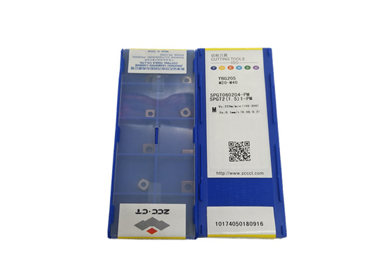 SPGT060204-PM YBG205 ZCCCT Karbid-Werkzeug fügt PVD ein, das ISO 9001 beschichtet