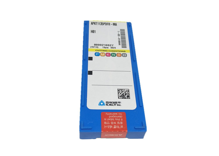 KORLOY-Hartmetalleinsätze für silberne Aluminiumfarbe APKT1135PDFR-MA H01