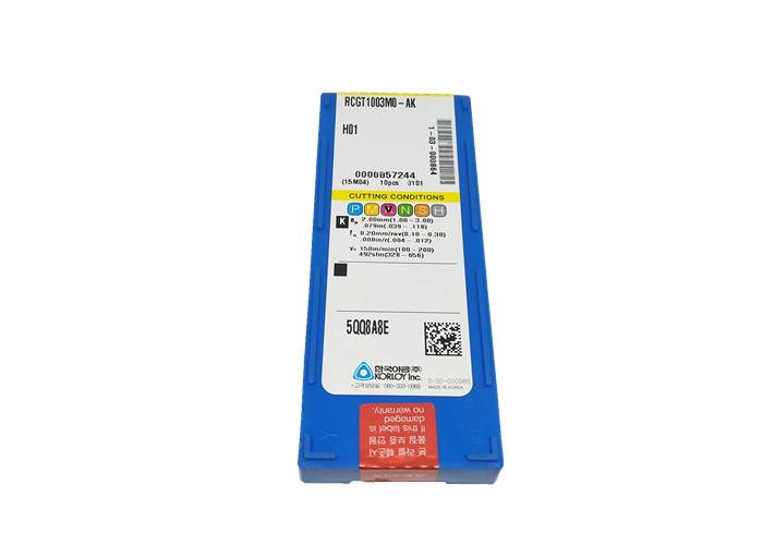 Hohe Präzisions-Hartmetalleinsätze für silberne Aluminiumfarbe RCGT1003MO-AK H01