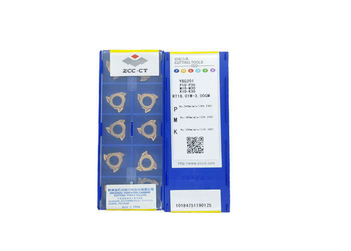 Ursprüngliches Hartmetall, das Einsätze RT16.01W-3.00GM YBG201 für Automatenstahl verlegt