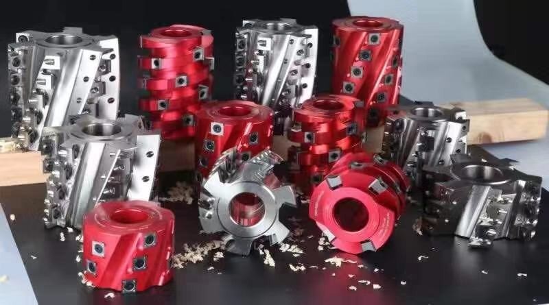 Plum Blossom Type Spiral Cutterhead-Stahl-oder Aluminiumlegierungs-Material